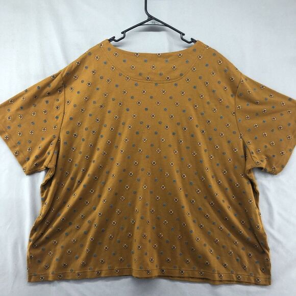 CST Sport Gold Yellow Short Sleeve Shirt Plus Size 4X Women Casual Wear - Picture 9 of 12